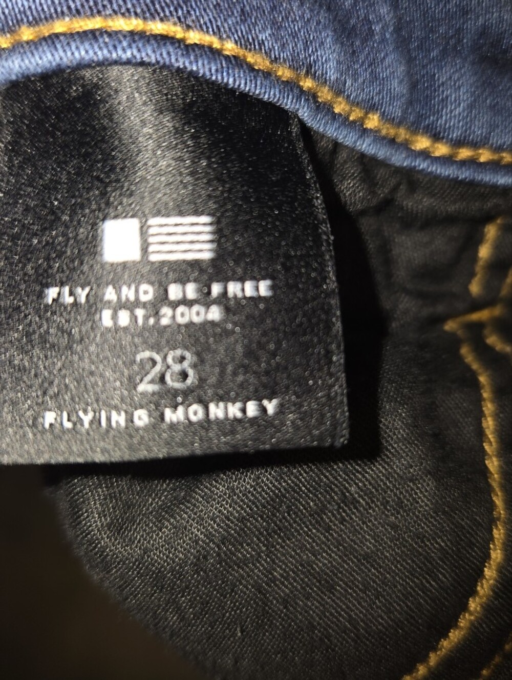 Flying Monkey Dark Wash Skinny Jeans Size 28 - Picture 5 of 7